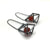 3-D Cage Earrings - Carnelian-Earrings-Emilie Pritchard-Pistachios