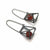 3-D Cage Earrings - Carnelian-Earrings-Emilie Pritchard-Pistachios