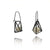 3-D Cage Earrings - White Spheres-Earrings-Emilie Pritchard-Pistachios