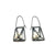 3-D Cage Earrings - White Spheres-Earrings-Emilie Pritchard-Pistachios