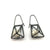 3-D Cage Earrings - White Spheres-Earrings-Emilie Pritchard-Pistachios