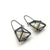 3-D Cage Earrings - White Spheres-Earrings-Emilie Pritchard-Pistachios