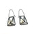 3-D Cage Earrings - White Spheres-Earrings-Emilie Pritchard-Pistachios
