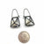 3-D Cage Earrings - White Spheres-Earrings-Emilie Pritchard-Pistachios