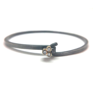 3 Diamond Hook Bracelet-Bracelets-Karin Jacobson-Pistachios