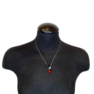 3 Orb "V" Necklace-Necklaces-Ursula Muller-Pistachios