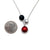 3 Orb "V" Necklace-Necklaces-Ursula Muller-Pistachios