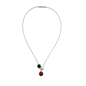 3 Orb "V" Necklace-Necklaces-Ursula Muller-Pistachios