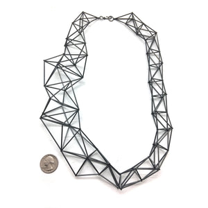 3D Cage Necklace - Oxi-Necklaces-Emilie Pritchard-Pistachios