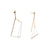 3D Trapezoid Drop Earrings- Gold-Earrings-Yoko Takirai-Pistachios