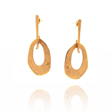 Adjustable Drop Earrings - Gold
