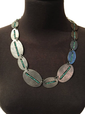 Amazonite Window Necklace-Necklaces-Heather Guidero-Pistachios