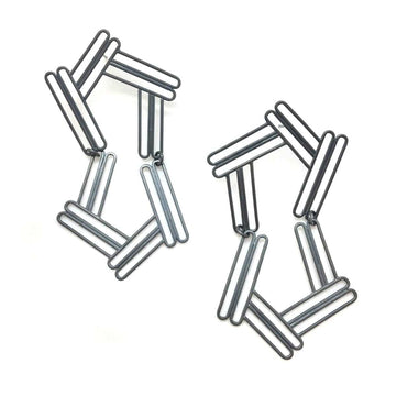 Angled Column Earrings