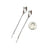 Architectural Chain Earrings - Silver-Earrings-Katerina Pimenidu-Pistachios