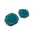 Beaded Paddle Studs - Teal-Earrings-Gabrielle Desmarais-Pistachios