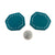 Beaded Paddle Studs - Teal-Earrings-Gabrielle Desmarais-Pistachios