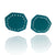 Beaded Paddle Studs - Teal-Earrings-Gabrielle Desmarais-Pistachios