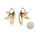 Bimetal Leaf Cluster Earrings-Hilary Finck-Pistachios