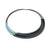 Black & Light Blue Anodized Aluminum Collar Necklace-Necklaces-Ursula Muller-Pistachios