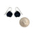 Black Petal Earrings - Hook-Liami Fotini-Pistachios