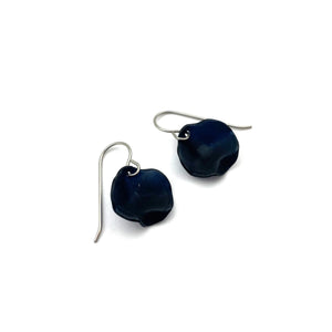 Black Petal Earrings - Hook-Liami Fotini-Pistachios