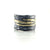 Black and Gold Slice Ring-Rings-Apostolos-Pistachios