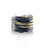 Black and Gold Slice Ring-Rings-Apostolos-Pistachios