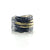Black and Gold Slice Ring-Rings-Apostolos-Pistachios