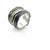 Black and Gold Slice Ring-Rings-Apostolos-Pistachios