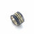 Black and Gold Slice Ring-Rings-Apostolos-Pistachios