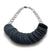 Black and Grey Pearl Vinyl Necklace-Necklaces-Brooke Marks-Swanson-Pistachios