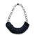 Black and Grey Pearl Vinyl Necklace-Necklaces-Brooke Marks-Swanson-Pistachios
