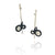 Black and Silver Bubble Bouquet Earrings-Earrings-Malgosia Kalinska-Pistachios