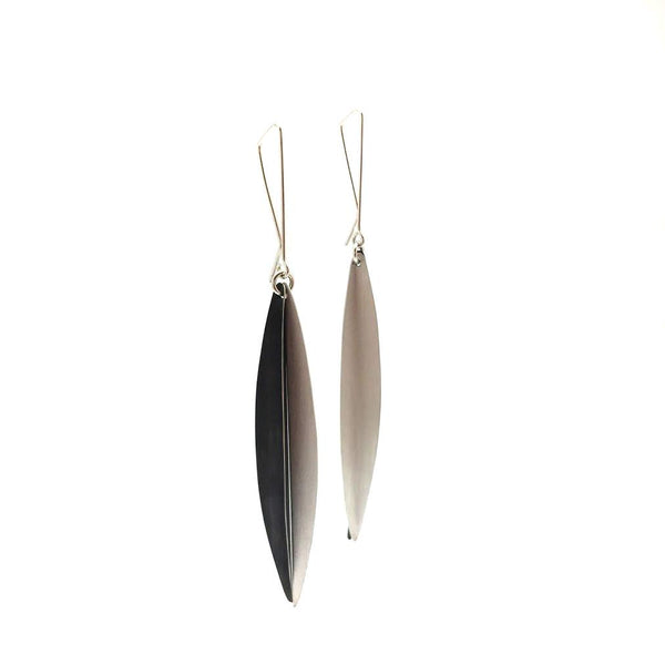 Buy Jewels Galaxy Grey & Black Gold-Plated Tasselled Handcrafted  Contemporary Drop Earrings Online