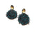 Black and Teal Knit Drops-Earrings-Brooke Marks-Swanson-Pistachios