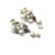 Blossoming Petal Drops - Silver-Earrings-Oliwia Kuczynska-Pistachios