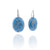 Blue Oval Gold Dot Earrings-Earrings-Jenne Rayburn-Pistachios