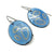 Blue Oval Gold Dot Earrings-Earrings-Jenne Rayburn-Pistachios