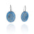 Blue Oval Gold Dot Earrings-Earrings-Jenne Rayburn-Pistachios