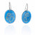 Blue Oval Gold Dot Earrings-Earrings-Jenne Rayburn-Pistachios
