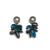 Blue Petal and Pearl Earrings-Earrings-So Young Park-Pistachios