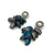 Blue Petal and Pearl Earrings-Earrings-So Young Park-Pistachios