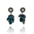 Blue Petal and Pearl Earrings-Earrings-So Young Park-Pistachios
