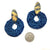 Blue Tone Knit Hoops-Earrings-Brooke Marks-Swanson-Pistachios
