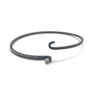 Blue Topaz Hook Bracelet-Bracelets-Karin Jacobson-Pistachios