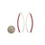 Bow Earrings - Red - Round Tubing-Earrings-Ursula Muller-Pistachios