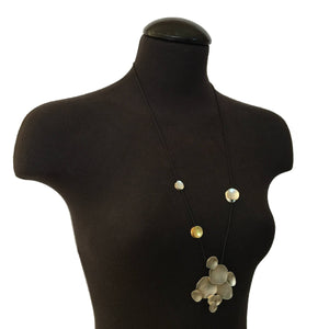 Bubbles Necklace - Gold and Silver-Necklaces-Malgosia Kalinska-Pistachios