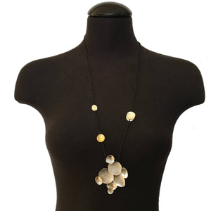 Bubbles Necklace - Gold and Silver-Necklaces-Malgosia Kalinska-Pistachios
