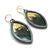Butterfly Wings and Gold Marquis Earrings-Earrings-Luana Coonen-Pistachios