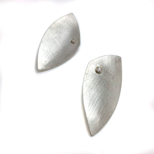 CZ Leaf Earrings-Earrings-Kacper Schiffers-Pistachios